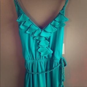 Charming Charlie Teal Summer Dress Medium
